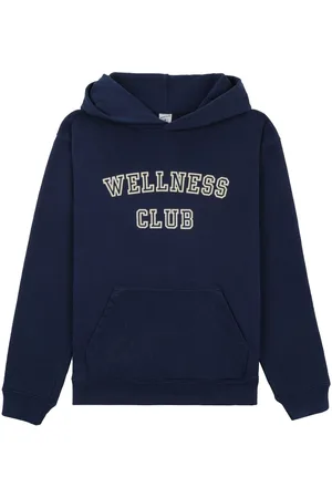 Sporty & Rich Slogan-print cotton hoodie