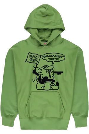 Kenzo Flocked cotton hoodie