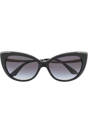 Bvlgari Women Sunglasses - Enamel-detail cat-eye frame sunglasses