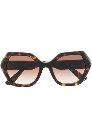 Dolce & Gabbana DG Crossed geometric-frame sunglasses