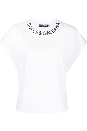 Dolce & Gabbana Logo-embroidered cotton T-shirt