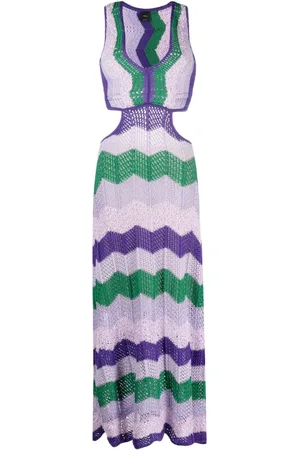 Pinko Cut-out knit midi dress