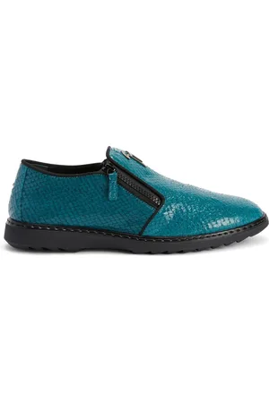 Giuseppe Zanotti Snake-skin effect leather loafers
