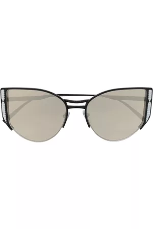 Bvlgari Women Sunglasses - Cat-eye frame mirrored-lense sunglasses