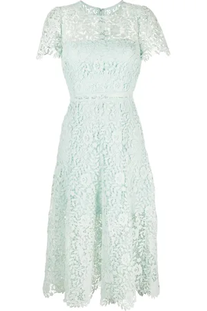 Self-Portrait Lace-detail midi dress