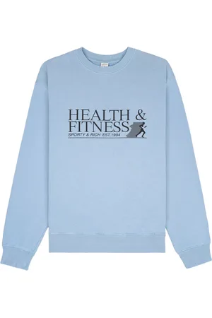 Sporty & Rich Health & Fitness logo-print sweatshirt