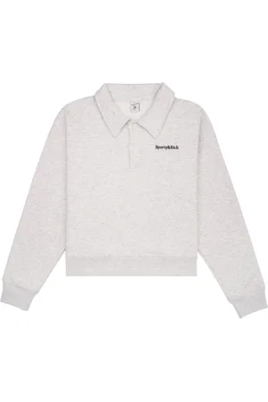 Sporty & Rich Logo-embroidered polo top