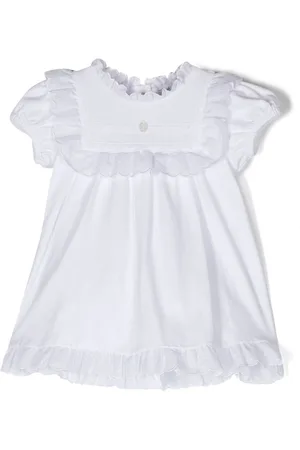 PATACHOU Embroidered scallop-detail dress