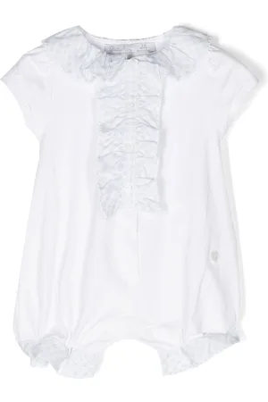 PATACHOU Check-trim cotton romper
