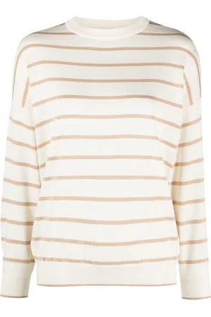 LORENA ANTONIAZZI Striped fine-knit jumper