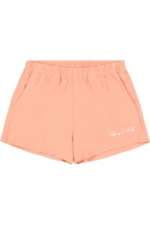Sporty & Rich Logo-print cotton shorts