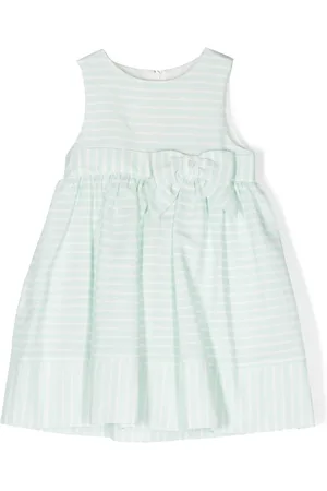 PATACHOU Bow-detail stripes dress