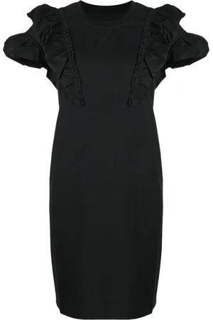 JNBY Ruffled-detailed short-sleeved dress