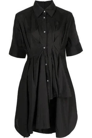 JNBY Short-sleeve asymmetric mini dress