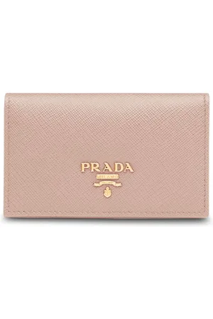 Prada Logo-plaque foldover cardholder