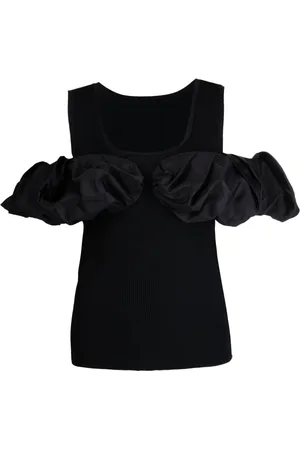 JNBY Ruffled-detail knitted tank top