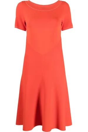 Paule Ka Woven short-sleeve dress