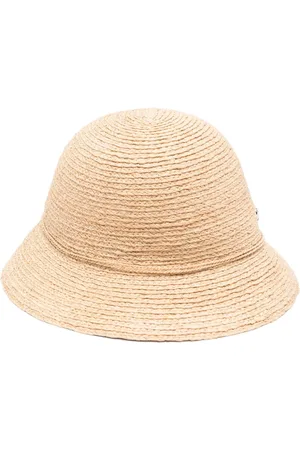 HELEN Bow-detailing raffia sun hat