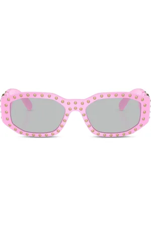 VERSACE Biggie stud-embellished sunglasses