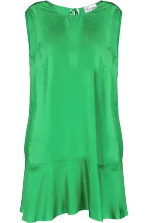 RED Valentino Sleeveless ruffle-hem mini dress