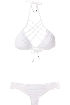 AMIR SLAMA Lattice-strap bikini set