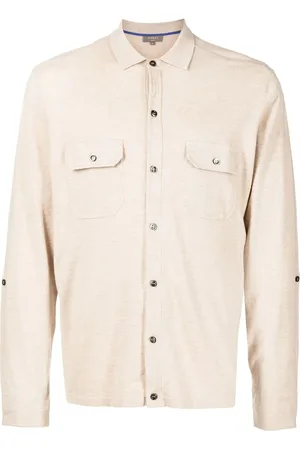 N.PEAL Double-pocket knit shirt