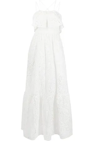 Self-Portrait Broderie anglaise maxi dress