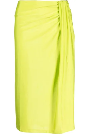 STINE GOYA Draped-design mid-length skirt