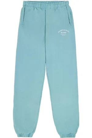 Sporty & Rich Logo-print cotton track pants