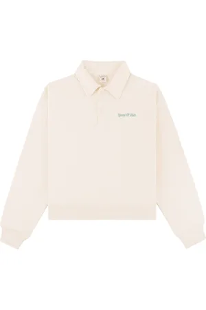 Sporty & Rich Logo-embroidered cotton polo shirt