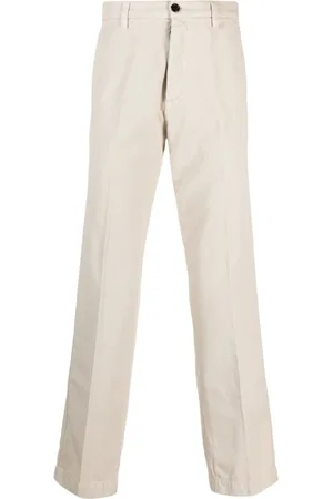 haikure Straight-leg cotton chino trousers