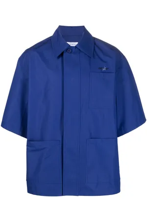 OFF-WHITE Logo-embroidered short-sleeve shirt