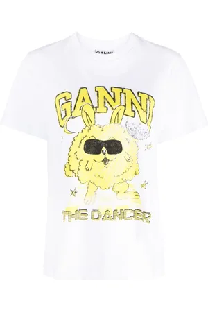 Relaxed Flower organic cotton T-shirt, GANNI