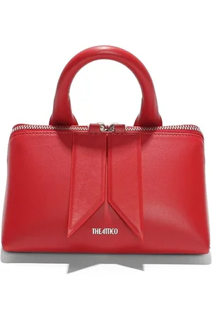 The Attico 6PM Geometric Leather Tote Bag - Farfetch