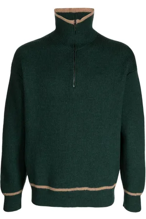 PRINGLE OF SCOTLAND Half-zip fastening wool jumper