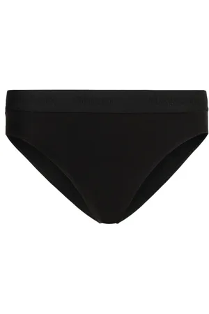 Natasha Zinko Embroidered-logo cotton briefs