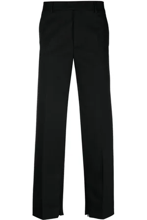 OFF-WHITE Logo-embroidered tailored trousers