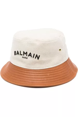 Balmain Bucket Hats - Logo-embroidered bucket hat