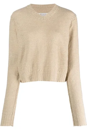 Maison Margiela V-neck basket-weave jumper