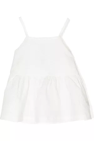 Molo Girls Tank Tops - Peplum-hem sleeveless blouse