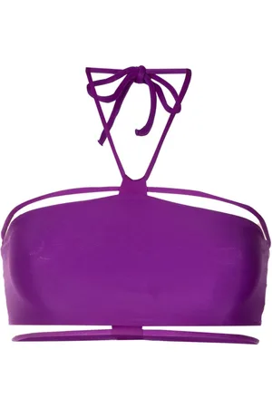 Gloria Coelho Bandeau tie bikini top