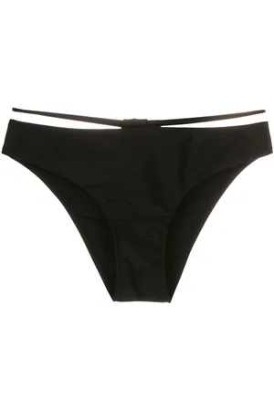Gloria Coelho Strapless string-detail bikini top