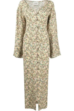 Nanushka Floral-print button-down maxi dress