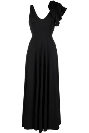 Maygel Coronel Ruffle-detail maxi dress