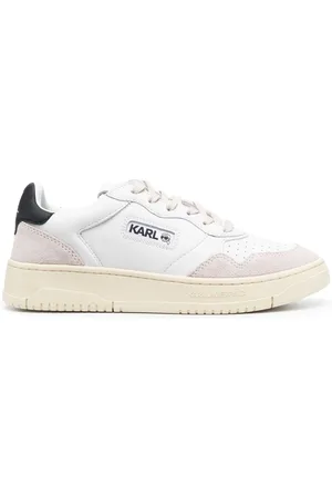 Karl Lagerfeld Colour-panelled leather sneakers