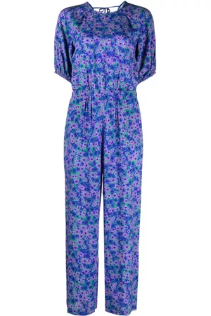 Bimba y Lola Women Jumpsuits - Flowers Full-print straight-leg jumpsuit