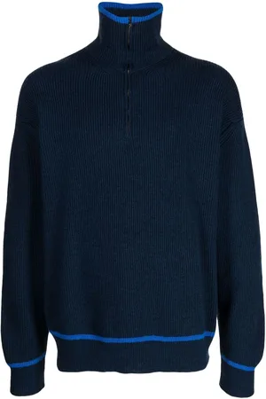 PRINGLE OF SCOTLAND Half-zip fastening wool jumper