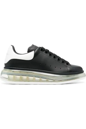 Oversized Transparent Sole Sneaker in Black