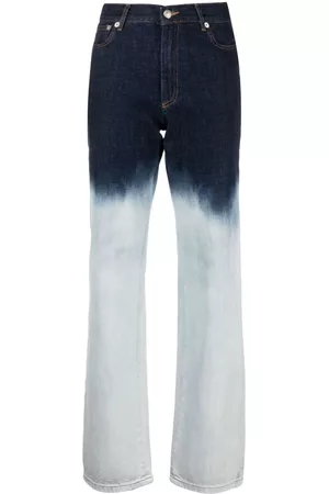 A.P.C. Women Straight Jeans - Martin ombré-effect jeans