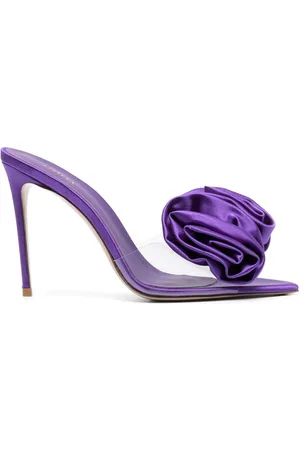 LE SILLA Rose 110mm floral-appliqu?? sandals
